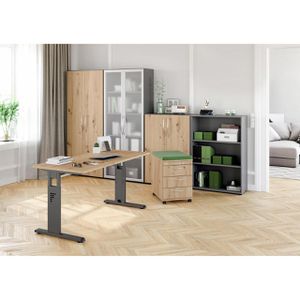 Produktbild für Aktenschrank Hammerbacher Serie 9 Advanced, aus Holz