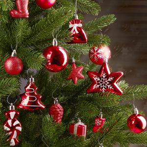 Produktbild für Weihnachtskugeln BRUBAKER 807705, rot