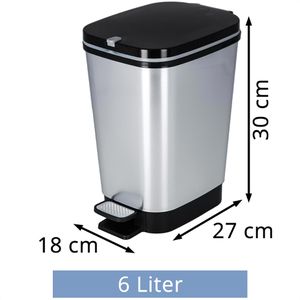 Produktbild für Mülleimer Curver KIS Chic Bin Style, silber