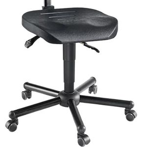 Produktbild für Arbeitsstuhl meychair W15-25-TR-PU, XXL, schwarz