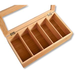 Produktbild für Teebox Kesper 5890013, für Teebeutel, natur, aus Bambus