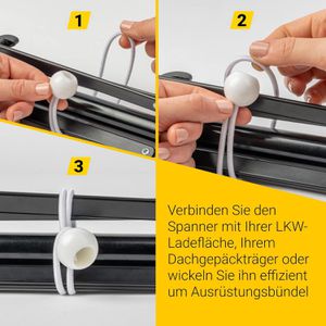 Produktbild für Planenspanner PRETEX SC-486, weiß, 25 Stück