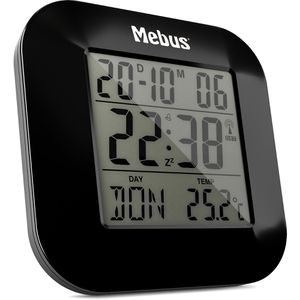 Produktbild für Wecker Mebus 51510, schwarz, digital