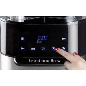 Produktbild für Kaffeemaschine Domo Grind and Brew, DO721K, mit Glaskanne