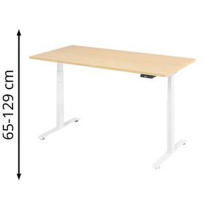 Schreibtisch Böttcher-AG Base Lite, ahorn / weiß