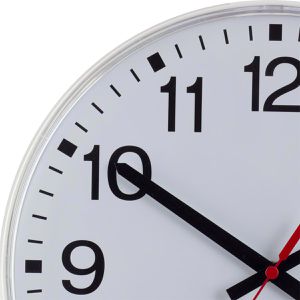 Produktbild für Wanduhr Eurotime 55000-00, Kunststoff, analog, Funkuhr