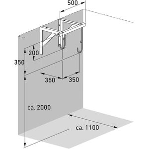 Produktbild für Fahrradständer WSM 3872, Wandmontage
