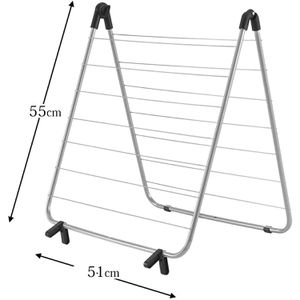 Produktbild für Wäscheständer Metaltex Nevis Onyx, silber