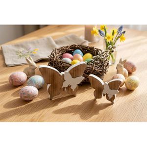 Produktbild für Osterdeko Heitmann-Deco braun / weiß, 2 Stück