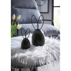 Produktbild für Osterdeko Frank-Flechtwaren schwarz, 2 Stück