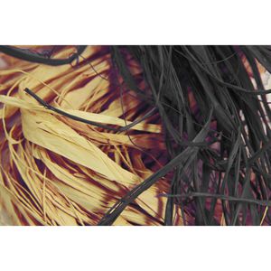 Produktbild für Geschenkband Clairefontaine Naturbast 50g, schwarz