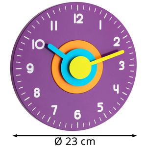 Produktbild für Wanduhr TFA 60.3015.11 Design, Kunststoff, analog, Quarzuhr