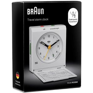 Produktbild für Wecker Braun BC05W weiß, analog