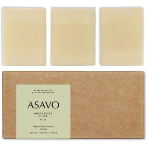 Produktbild für Seife ASAVO Premium handgemachte Bio Naturseife, Olivenöl