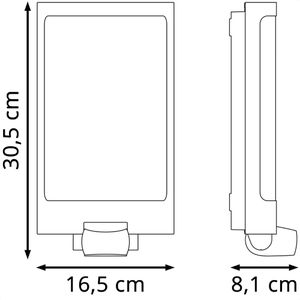 Produktbild für Wandleuchte Steinel L 240 S, aus Edelstahl, für außen (IP44)