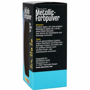 Produktbild für Lebensmittelfarbe Decocino Metallic-Pulver, wasserlöslich
