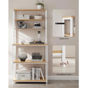 Produktbild für Küchenregal Vasagle KKS019W09, eiche