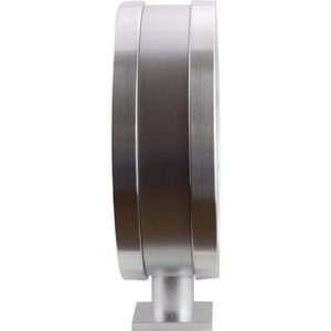 Produktbild für Wanduhr Eurotime 51764-47, Aluminium, analog, Funkuhr