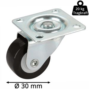 Produktbild für Möbelrolle Dörner+Helmer 790123, mit Anschraubplatte