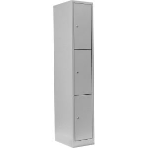 Produktbild für Schließfachschrank Lüllmann 520310, lichtgrau