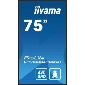 Produktbild für Digital-Signage Iiyama ProLite LH7565UHSB-B1, 74,5 Zoll