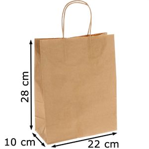 Produktbild für Papiertüten Papstar 88849, braun