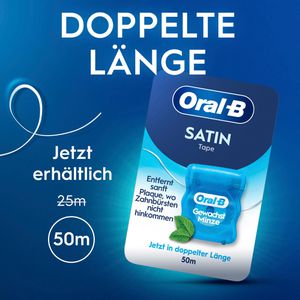 Produktbild für Zahnseide Oral-B Satin Tape, gewachst