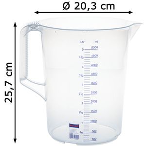 Produktbild für Messbecher Hünersdorff 939000, aus Kunststoff