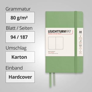 Produktbild für Notizbuch Leuchtturm1917 Pocket, 363943, Karton Hardcover