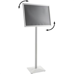 Produktbild für Infoständer Böttcher-AG Flex aus Aluminium, silber, A2