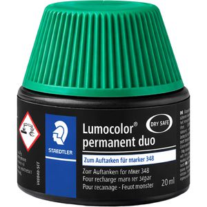 Nachfülltusche Staedtler Lumocolor permanent duo, grün