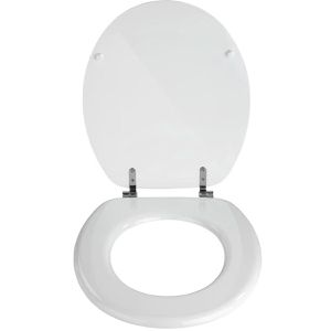 Produktbild für WC-Sitz Wenko Valencia, oval, aus Holz