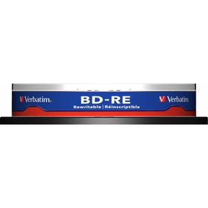 Produktbild für Blu-ray-Rohlinge Verbatim 43694, wiederbeschreibbar, BD-RE