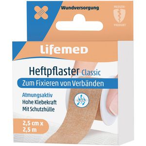 Produktbild für Fixierpflaster Lifemed Heftpflaster Classic, Rolle