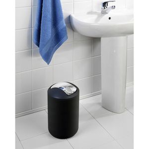 Produktbild für Mülleimer Wenko Brasil L, schwarz