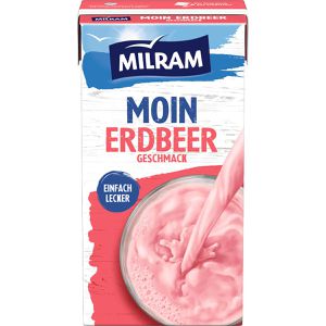 Produktbild für Milchdrink Milram Moin Erdbeer, im Trinkpäckchen