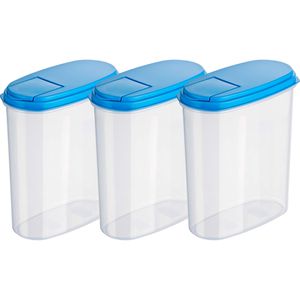 Schüttdose Kigima blau, aus Kunststoff, Set