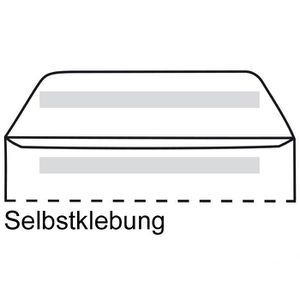 Produktbild für Briefumschläge Herlitz weiß, DIN lang