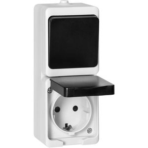 Steckdose Orno Aquatic Mini 2P+E , IP54, Aufputz