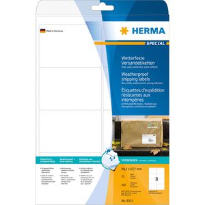 Produktbild für Versandetiketten Herma 8331, weiß
