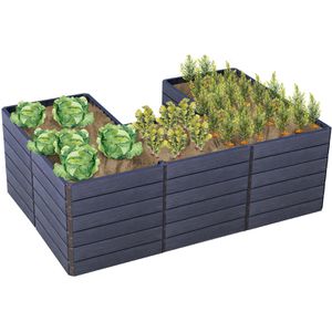Produktbild für Hochbeet Garantia Ergo Quadro U L Wood, Kunststoff
