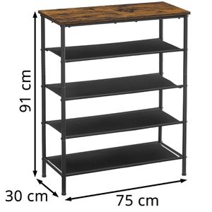 Produktbild für Schuhregal Vasagle LBS036B01, aus Metall