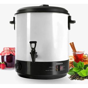 Einkochautomat Arebos weiß, aus Edelstahl