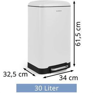 Produktbild für Mülleimer Les-Collectors N728, weiß