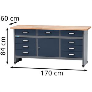 Produktbild für Werkbank Küpper blau