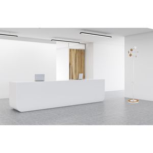 Produktbild für Garderobenständer Unilux Bora Bamboo, weiß