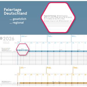 Produktbild für Urlaubsplaner weekview Projektplaner, Jahr 2026