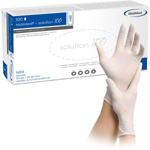 Einmalhandschuhe MaiMed Solution 100, weiß, 100 Stück