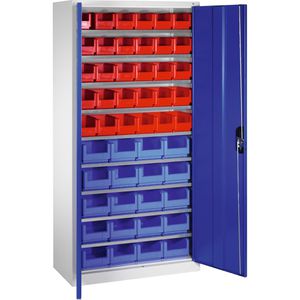 Magazinschrank CP-Möbel Serie 13, grau / blau