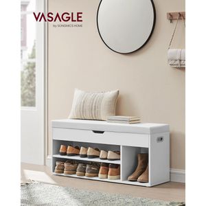 Produktbild für Schuhbank Vasagle LHS130W14, weiß, aus Holz